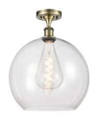 Ballston Semi-Flush Mount White Chrome