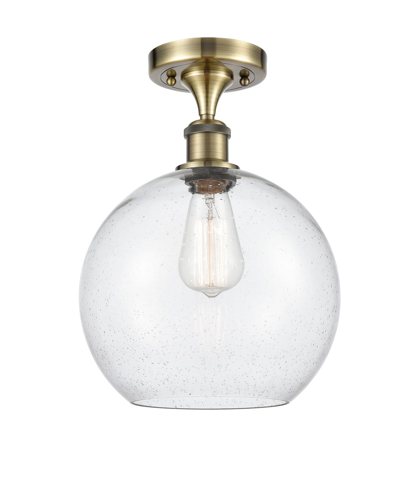 Ballston Semi-Flush Mount White Chrome