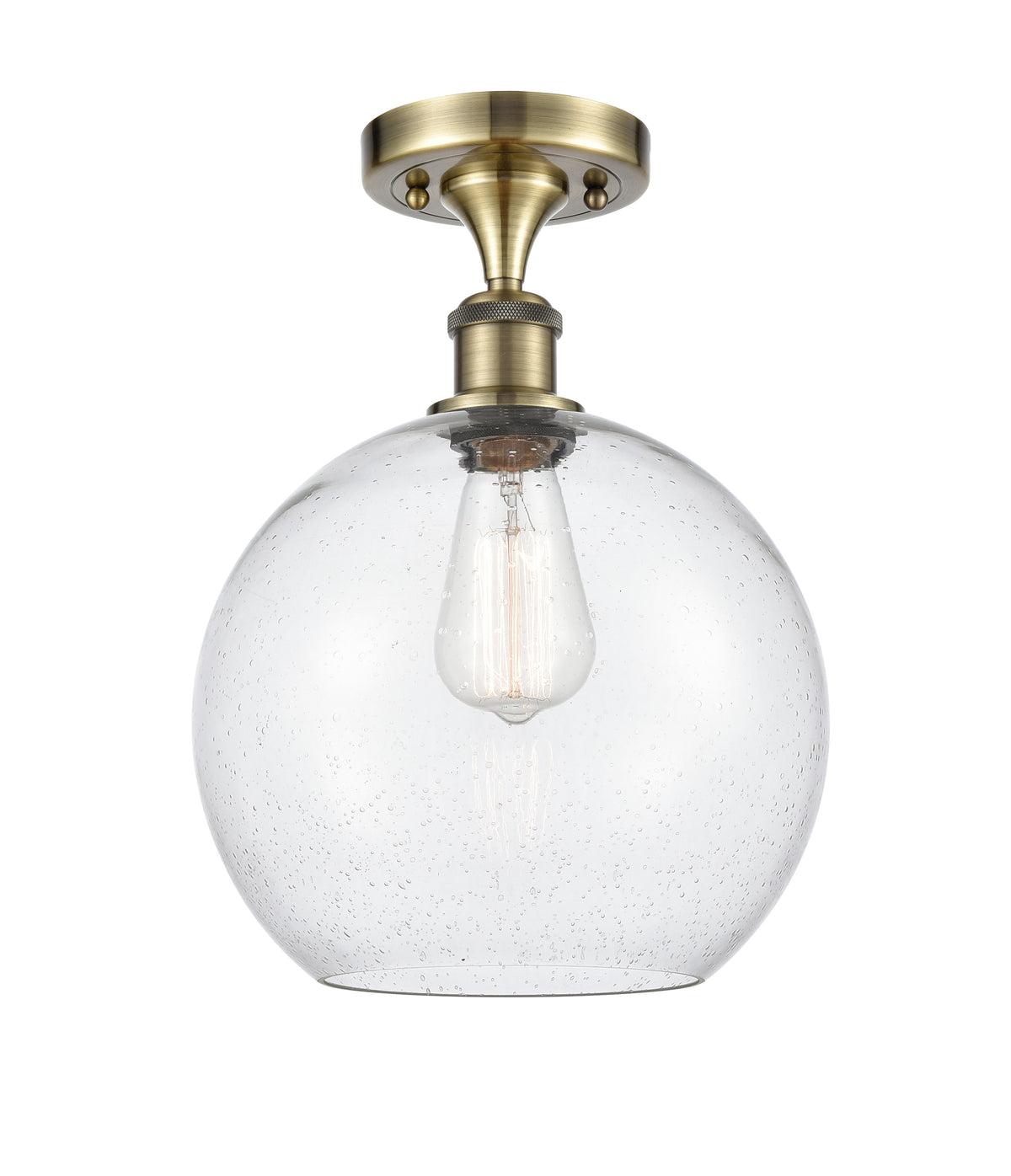 Athens 10-Inch 1-Light Semi-Flush Mount with LED Bulb