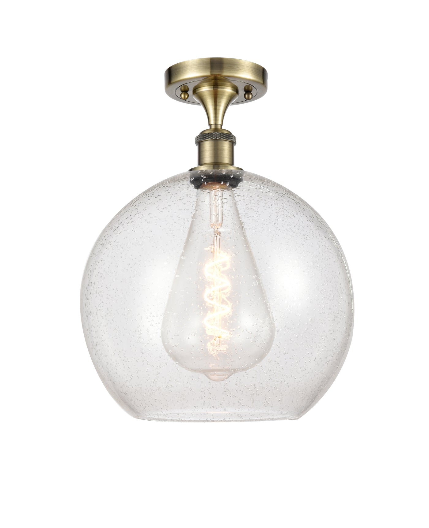 Ballston Semi-Flush Mount White Chrome
