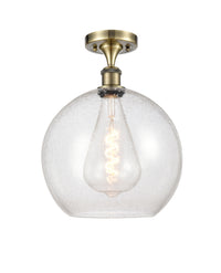 Ballston Semi-Flush Mount White Chrome