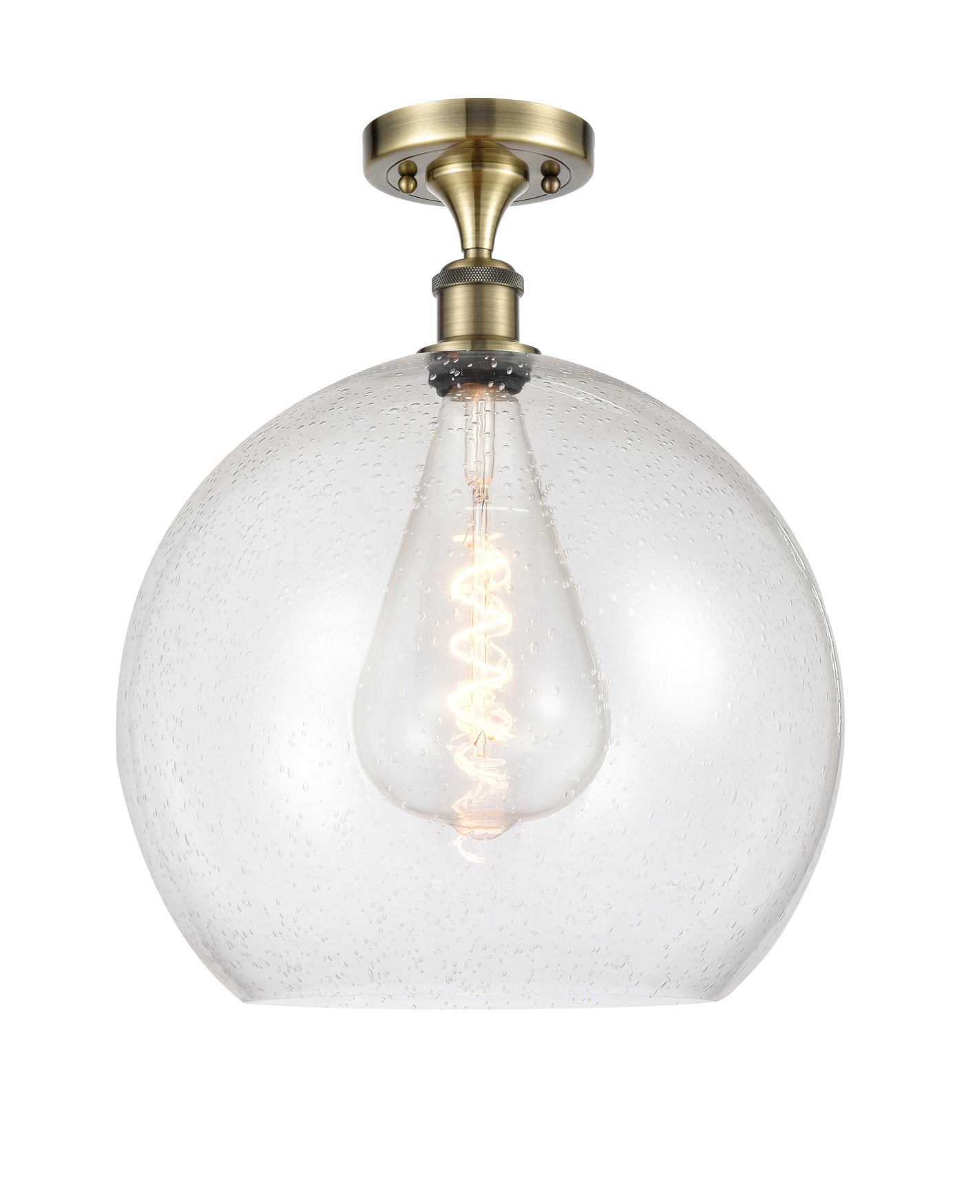Ballston Semi-Flush Mount White Chrome