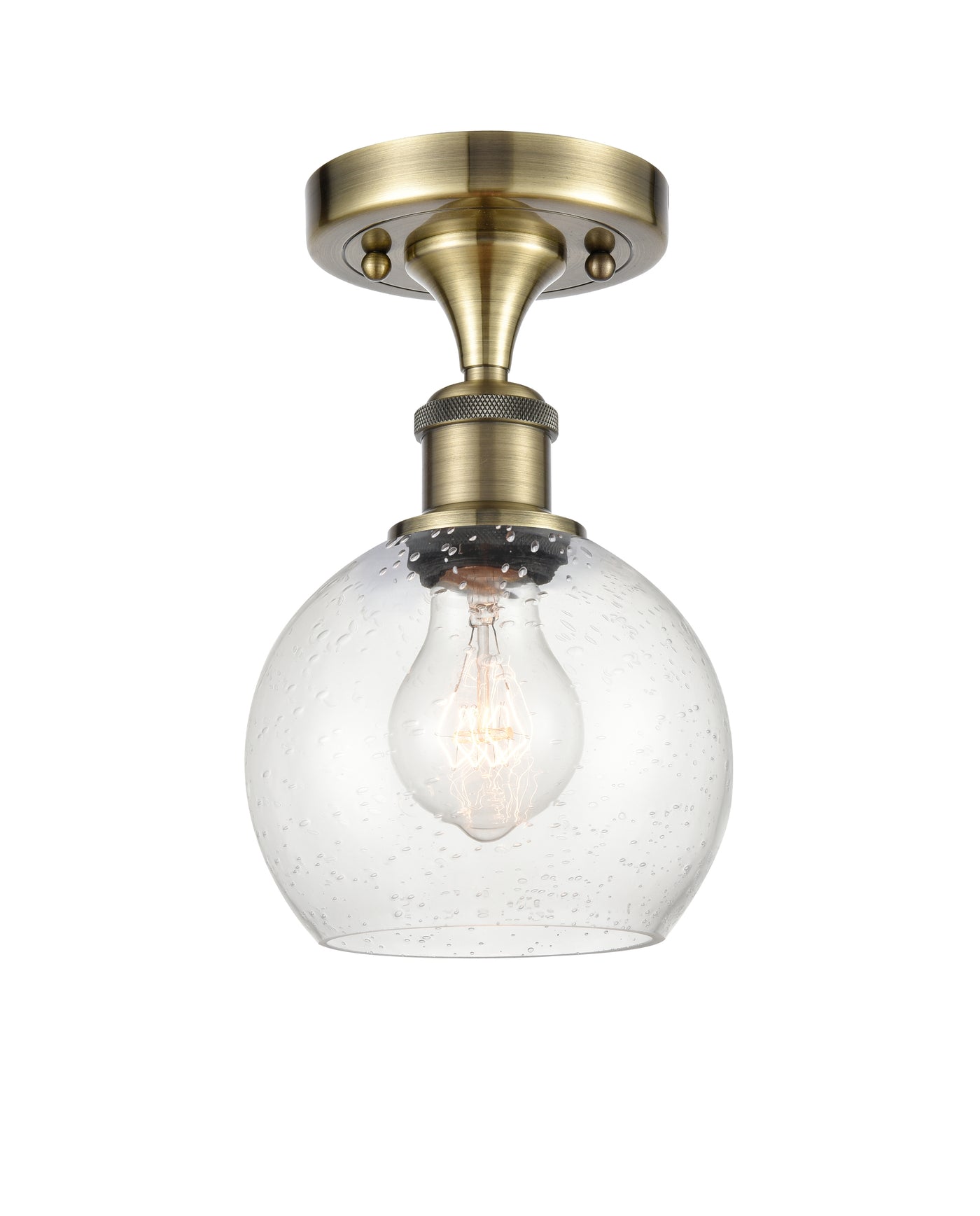 Ballston Semi-Flush Mount White Chrome