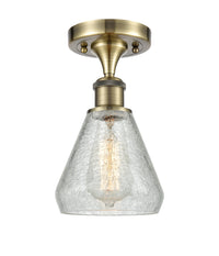 Ballston Semi-Flush Mount White Finish