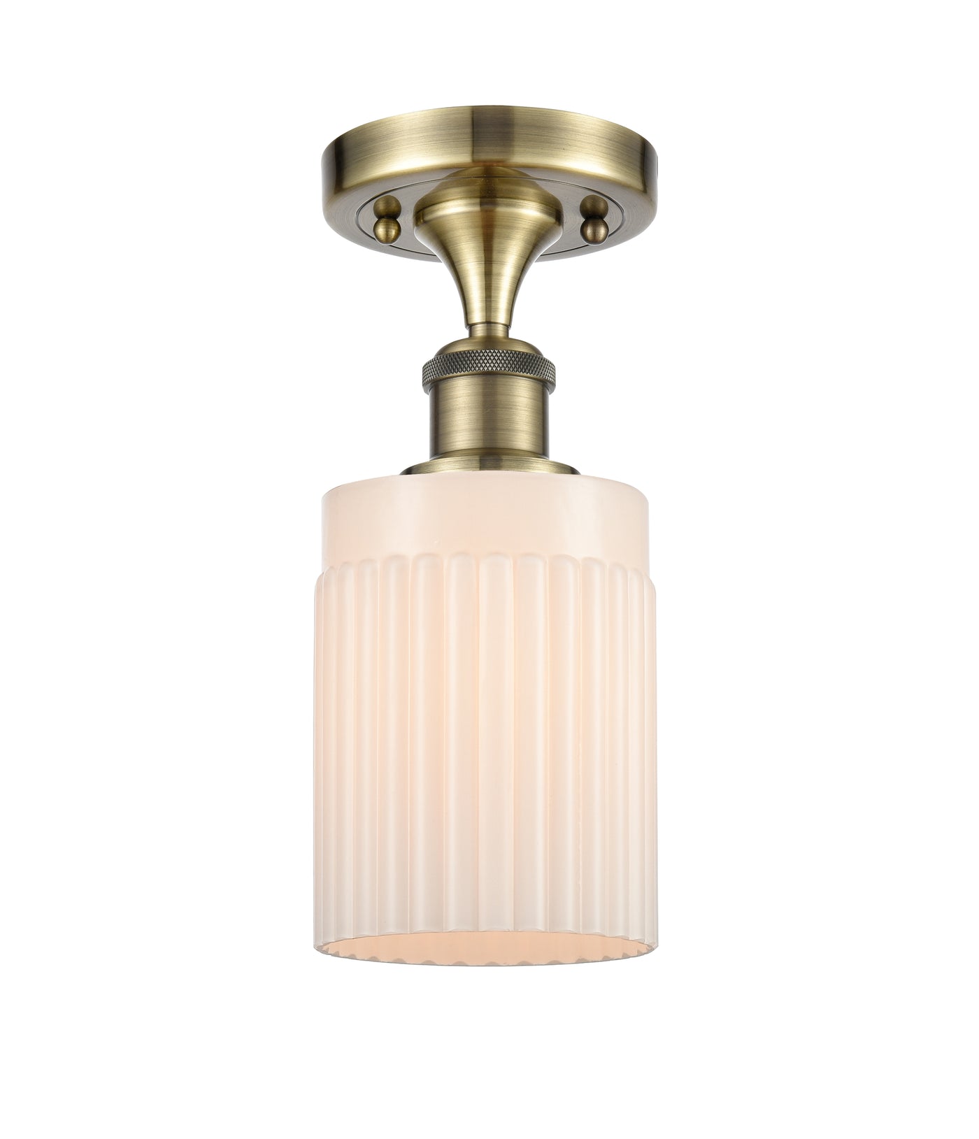 Ballston Semi-Flush Mount White Chrome