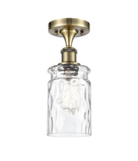 Ballston Semi-Flush Mount White Chrome