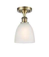 Ballston Semi-Flush Mount White Chrome