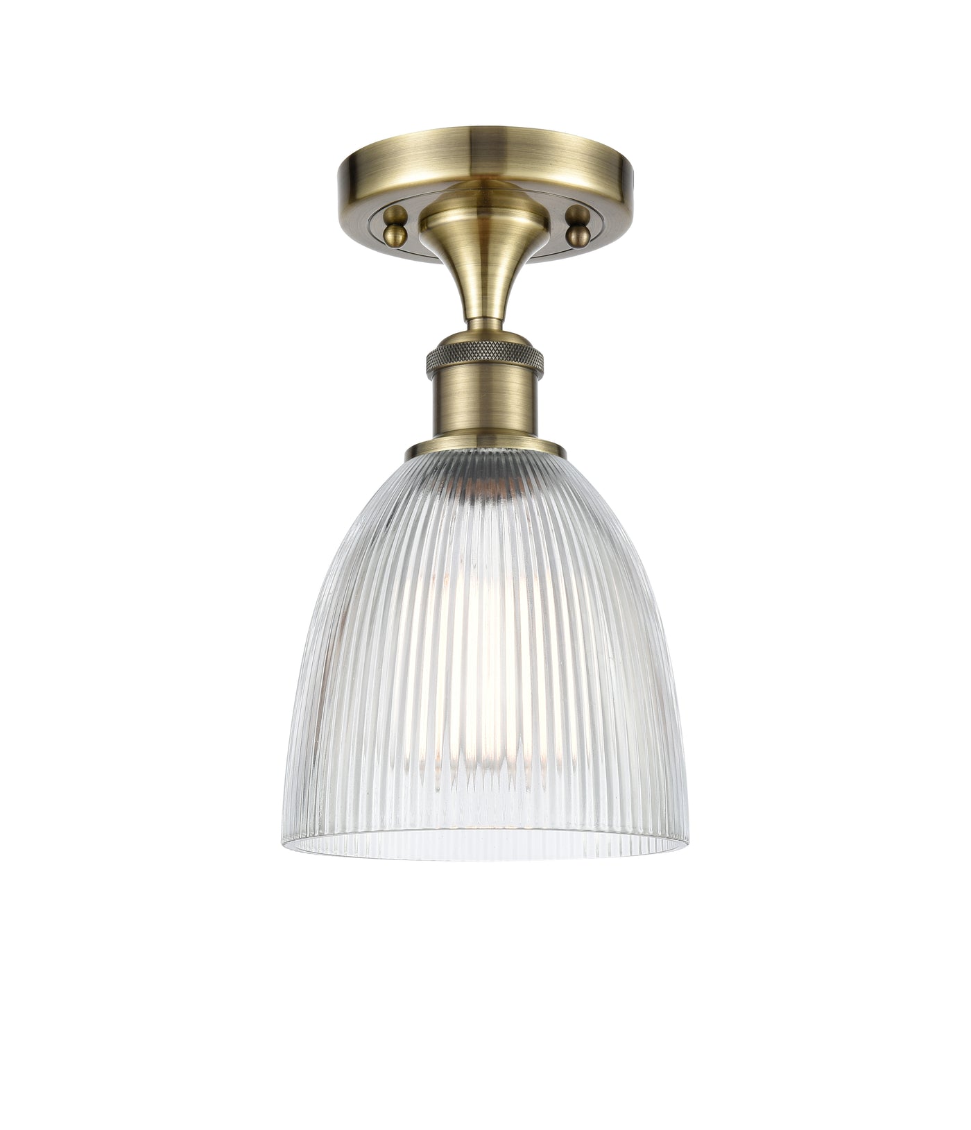Ballston Semi-Flush Mount White Polished
