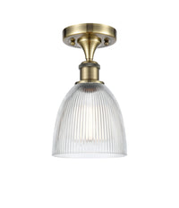 Ballston Semi-Flush Mount White Chrome