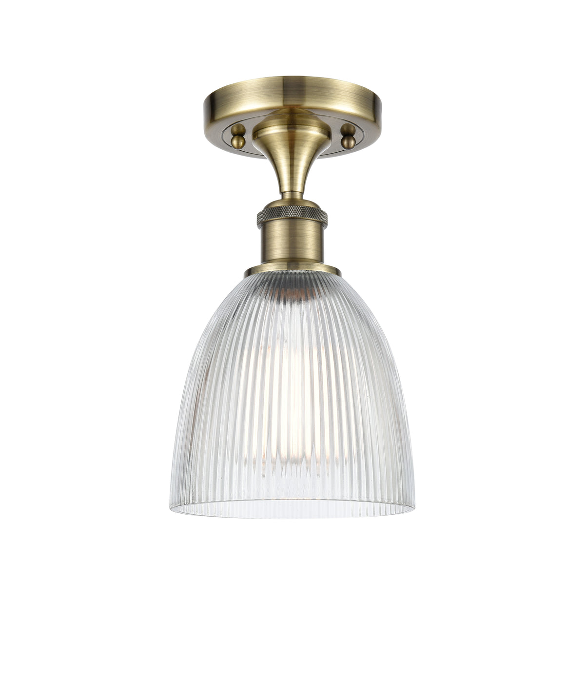 Castile 6-Inch 1-Light Semi-Flush Mount with LED Bulb