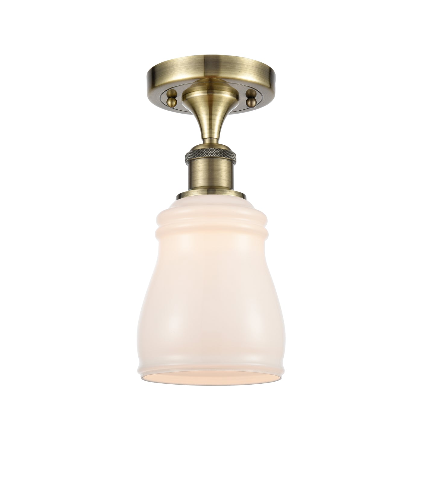 Ballston Semi-Flush Mount Cast Brass