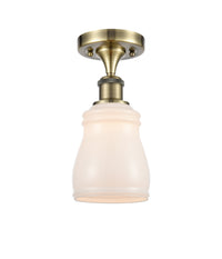 Ballston Semi-Flush Mount White Finish