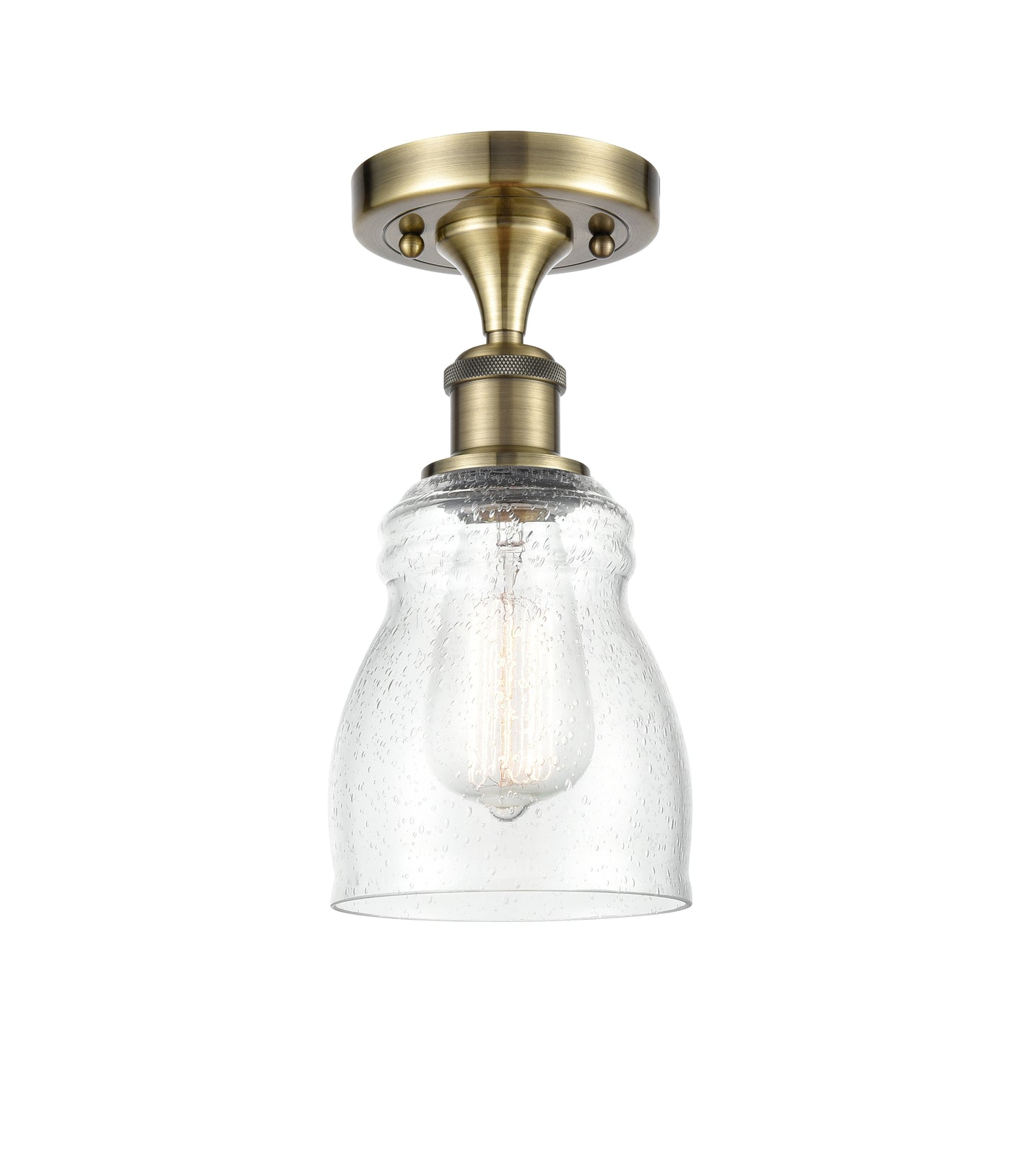 Ballston Semi-Flush Mount Cast Brass