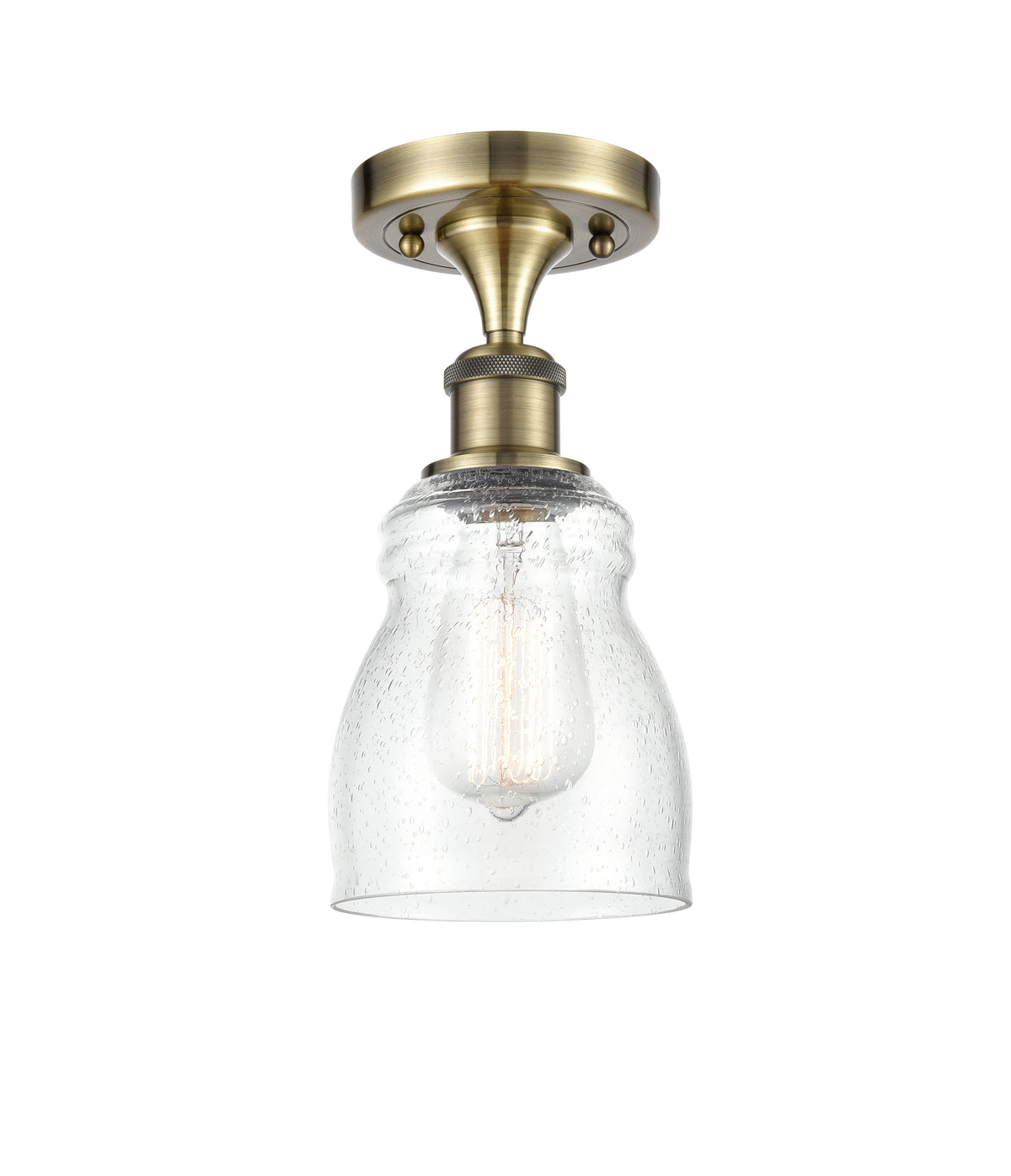 Ellery 5-Inch 1-Light Semi-Flush Mount 10.25-Inch High