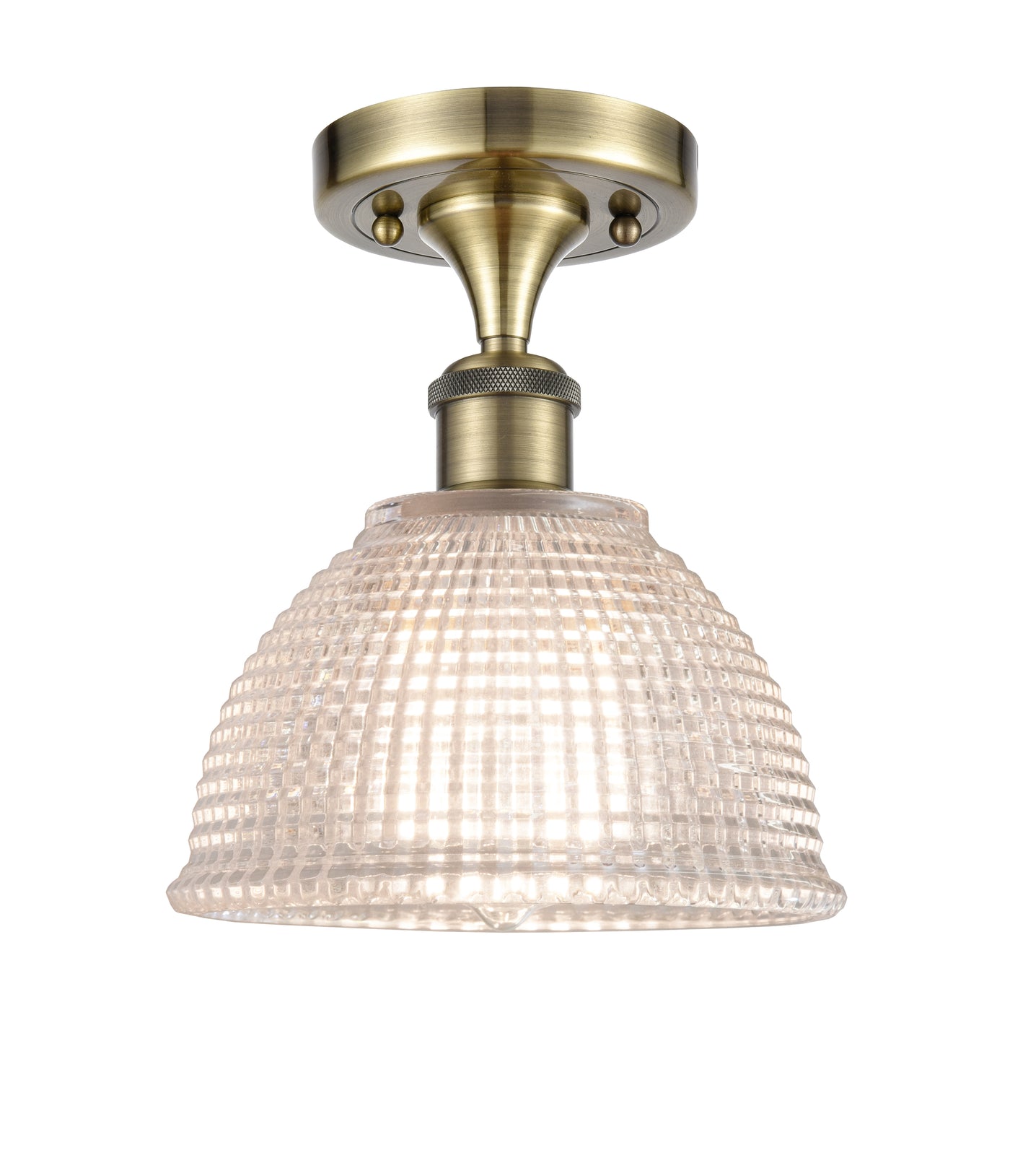 Ballston Semi-Flush Mount White Chrome