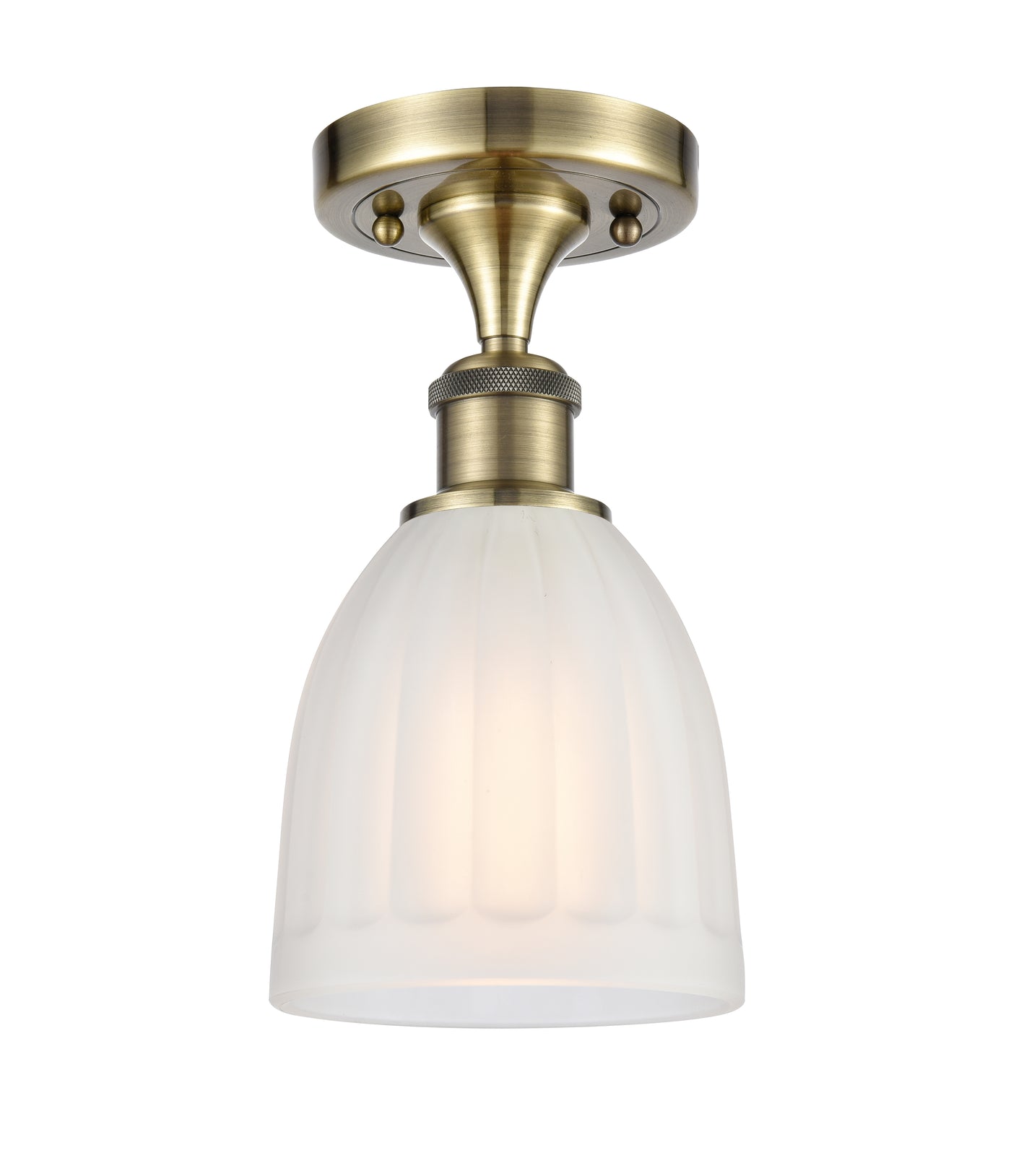 Ballston Semi-Flush Mount Cast Brass