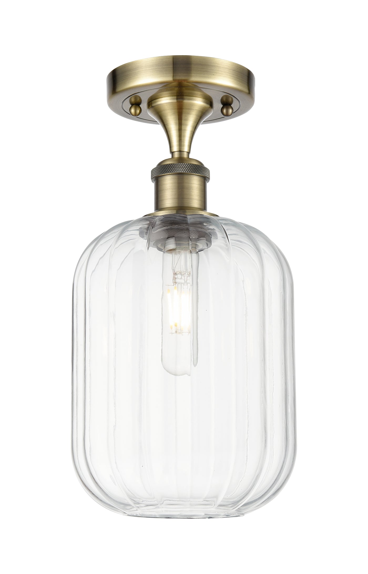 Ballston Semi-Flush Mount Brushed Nickel