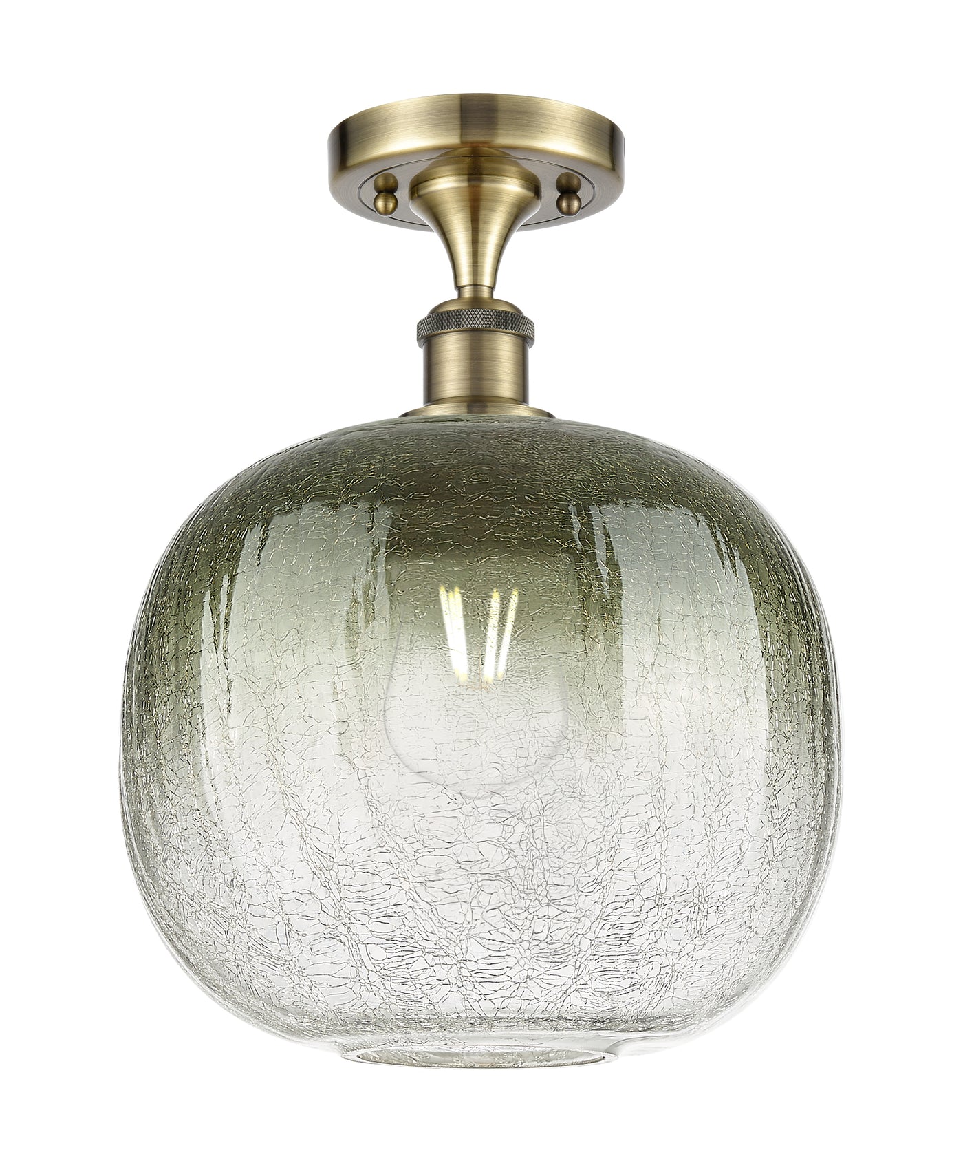 Ballston Semi-Flush Mount Satin Nickel