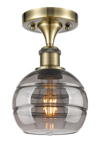 Ballston Semi-Flush Mount White Glass