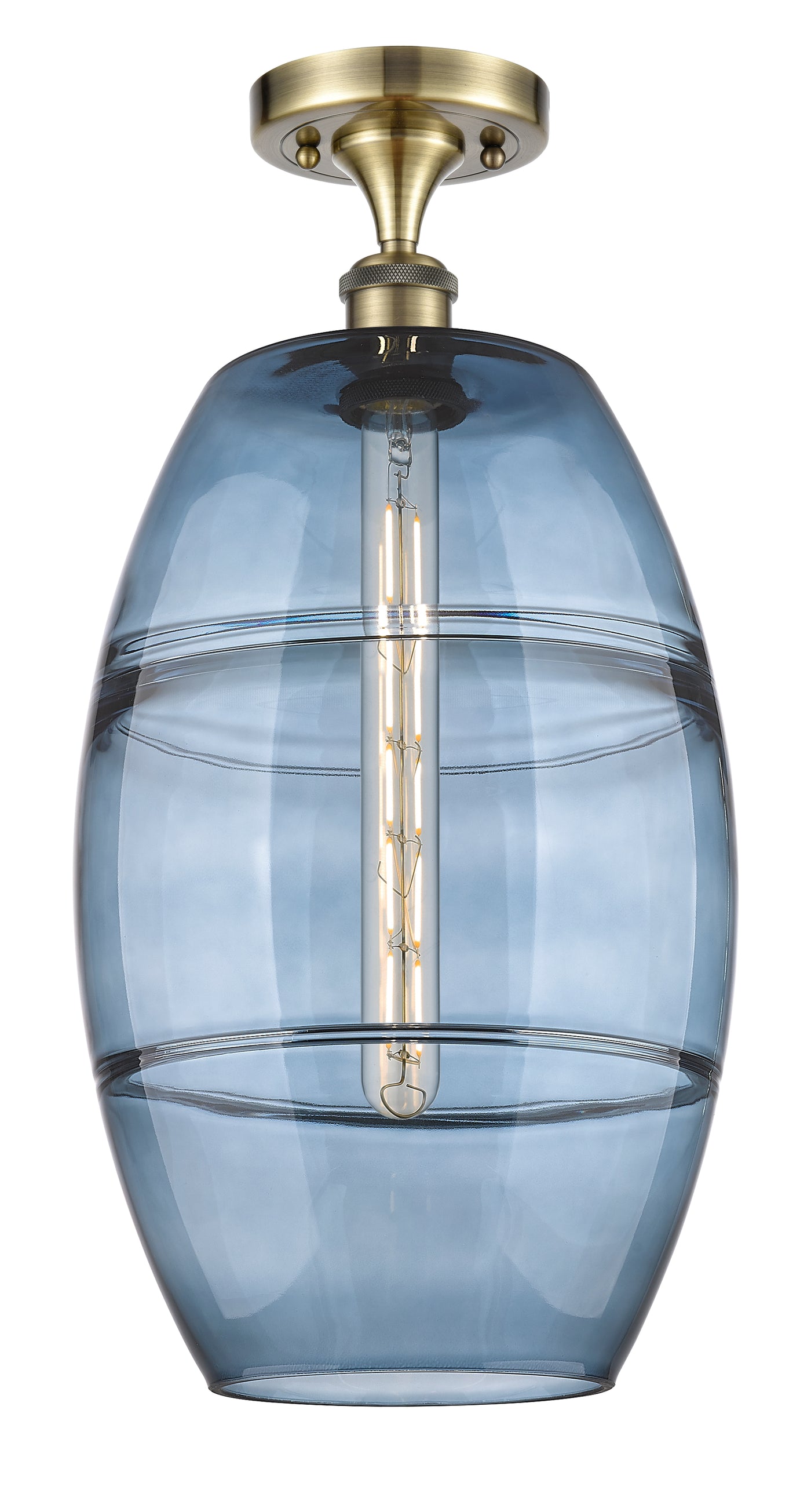 Ballston Semi-Flush Mount Cast Brass