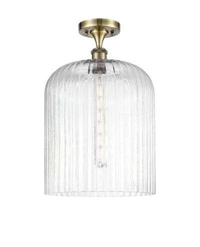 Ballston Semi-Flush Mount White Chrome