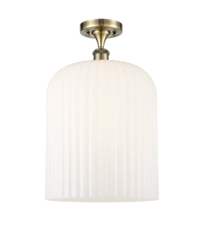 Ballston Semi-Flush Mount White Chrome