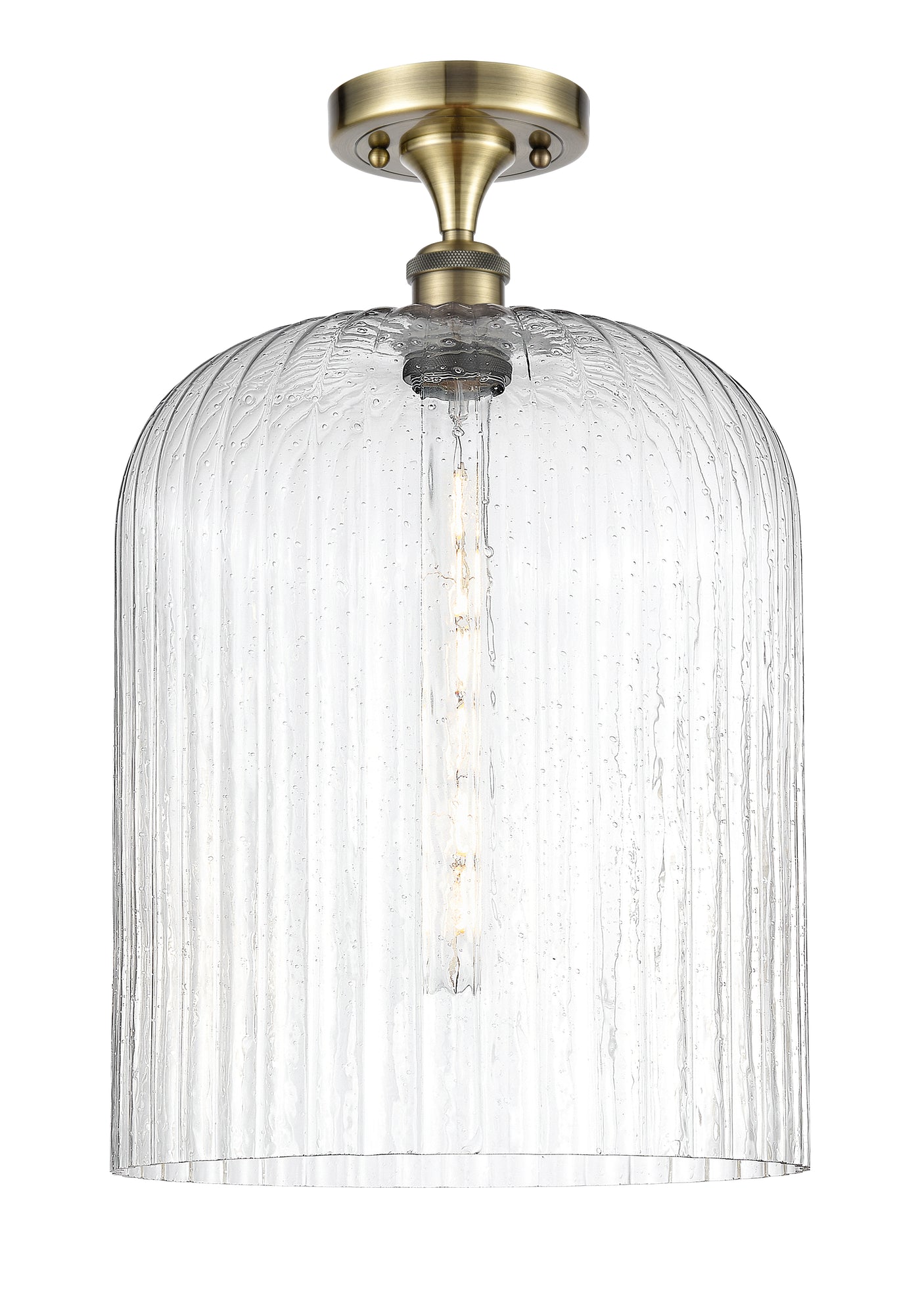 Ballston Semi-Flush Mount White Chrome