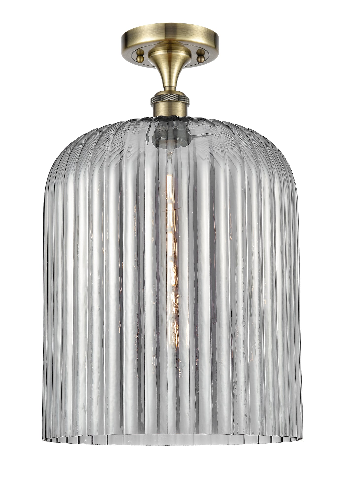 Ballston Semi-Flush Mount White Chrome
