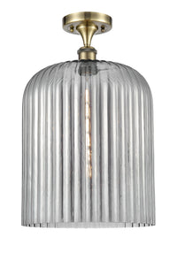 Ballston Semi-Flush Mount White Chrome