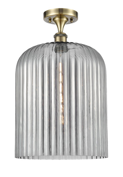 Ballston Semi-Flush Mount White Chrome