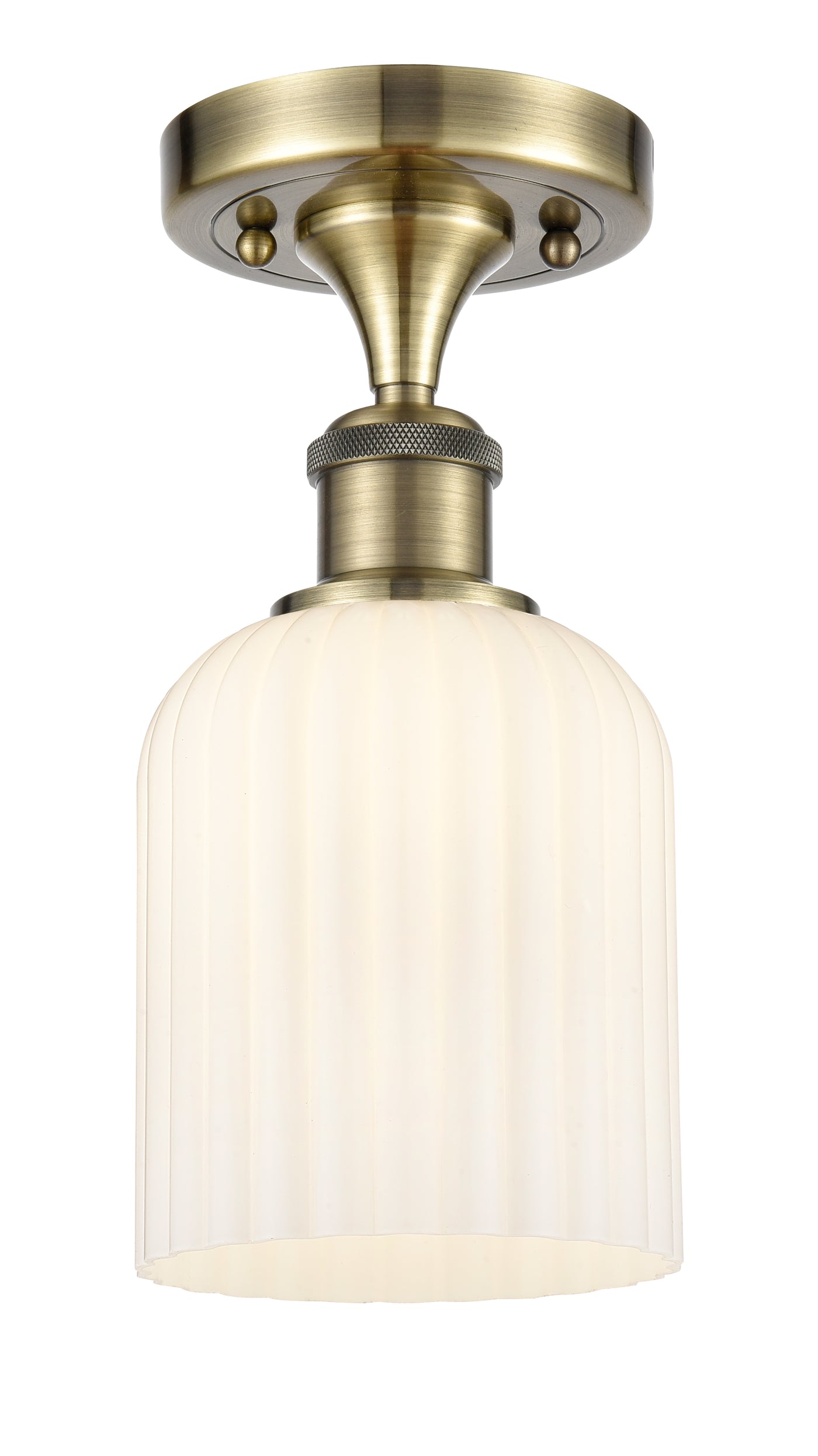 Ballston Semi-Flush Mount Brushed Satin Nickel