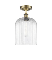 Ballston Semi-Flush Mount White Chrome