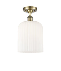 Ballston Semi-Flush Mount White Chrome