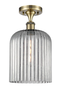 Ballston Semi-Flush Mount White Chrome