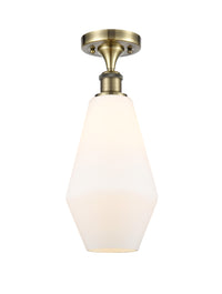 Ballston Semi-Flush Mount White Chrome