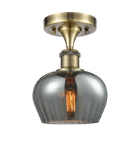 Ballston Semi-Flush Mount White Chrome