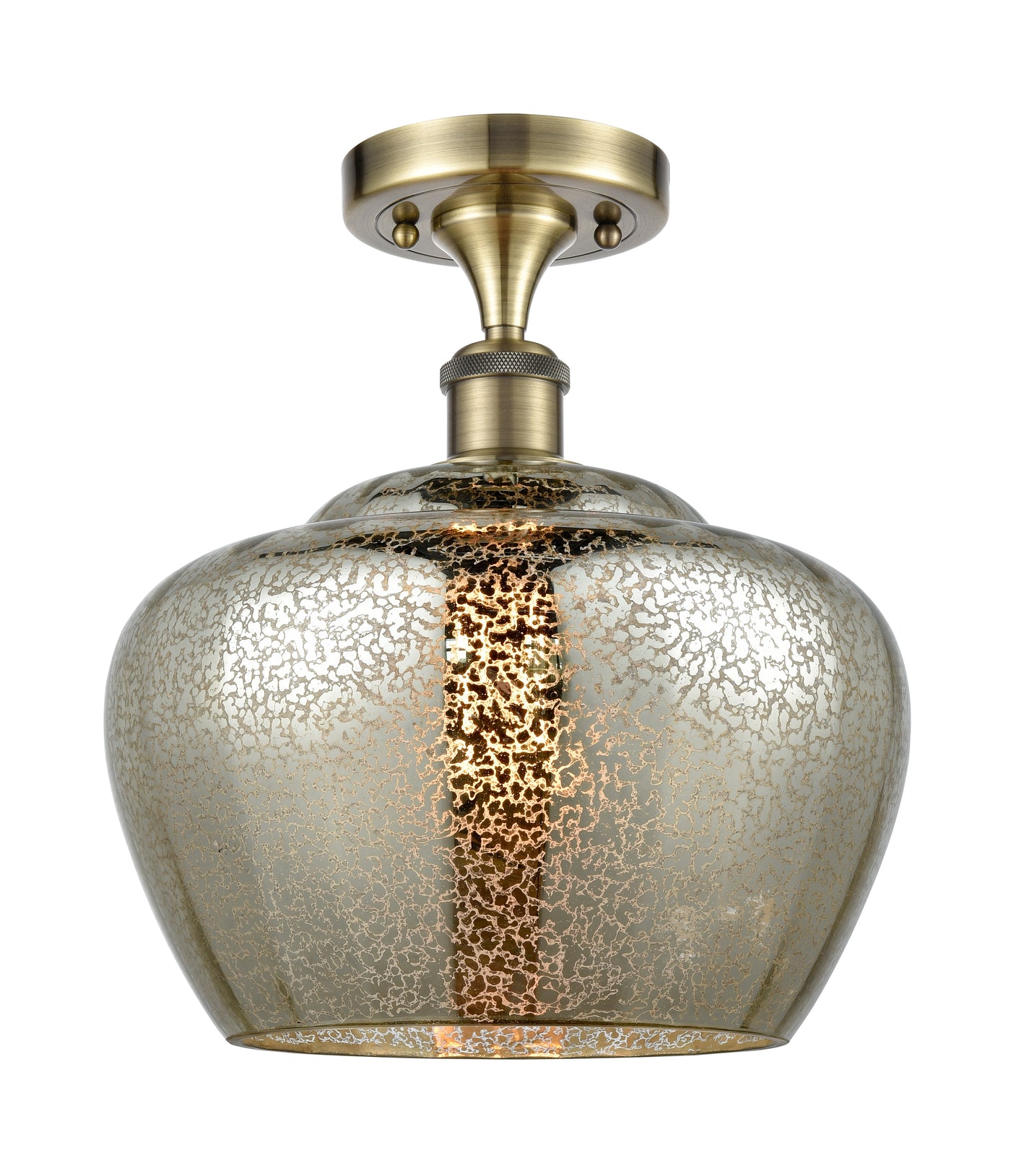 Ballston Semi-Flush Mount Polished Chrome Glass