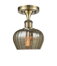 Ballston Semi-Flush Mount White Chrome
