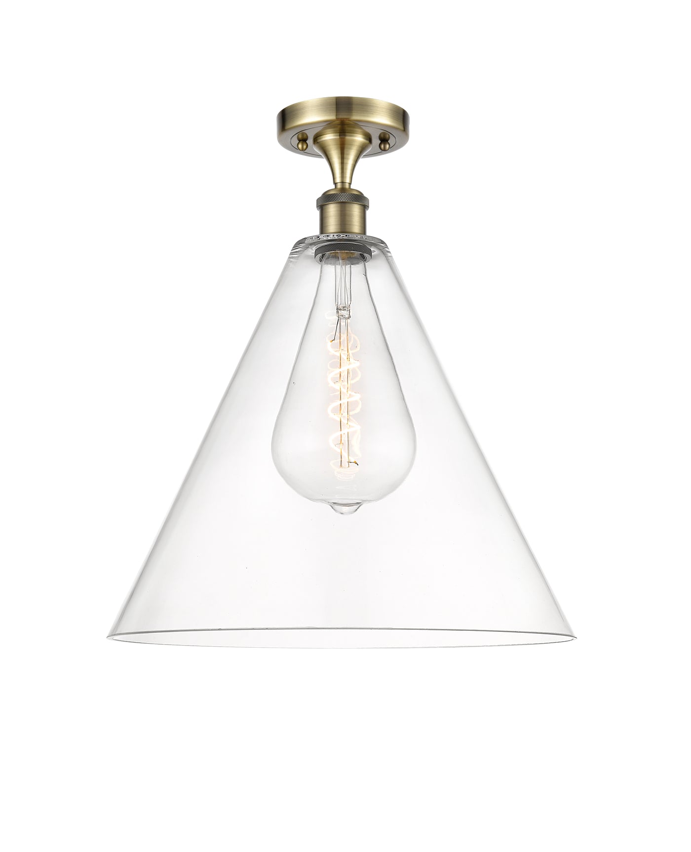 Ballston Semi-Flush Mount Polished Chrome