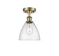 Ballston Semi-Flush Mount Cast Brass Chrome