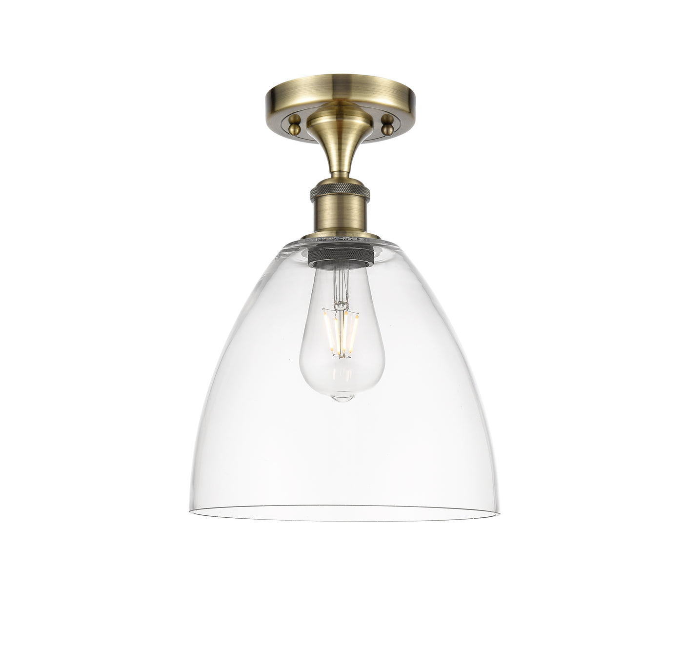 Ballston Semi-Flush Mount Polished Chrome