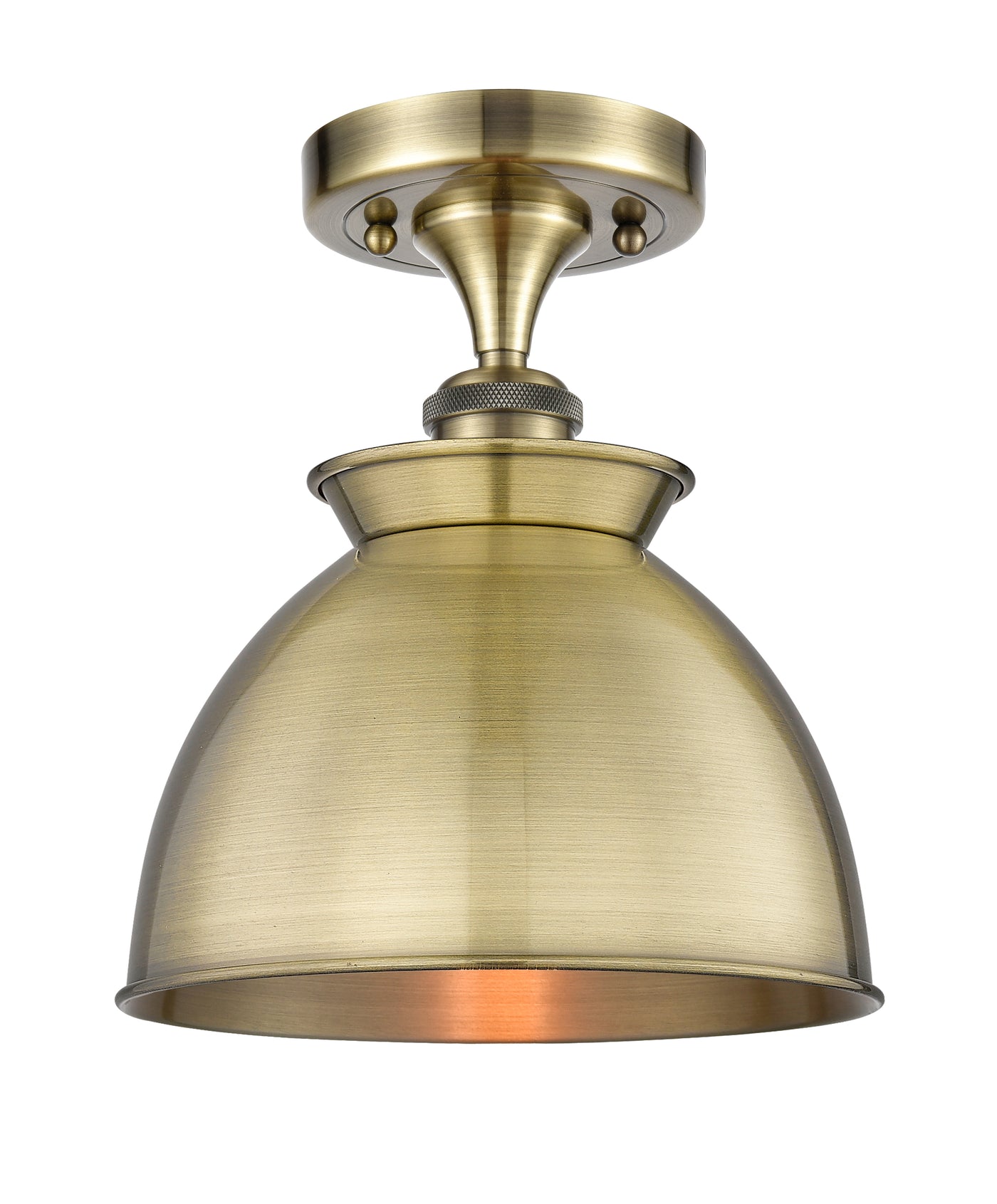 Ballston Semi-Flush Mount White Chrome