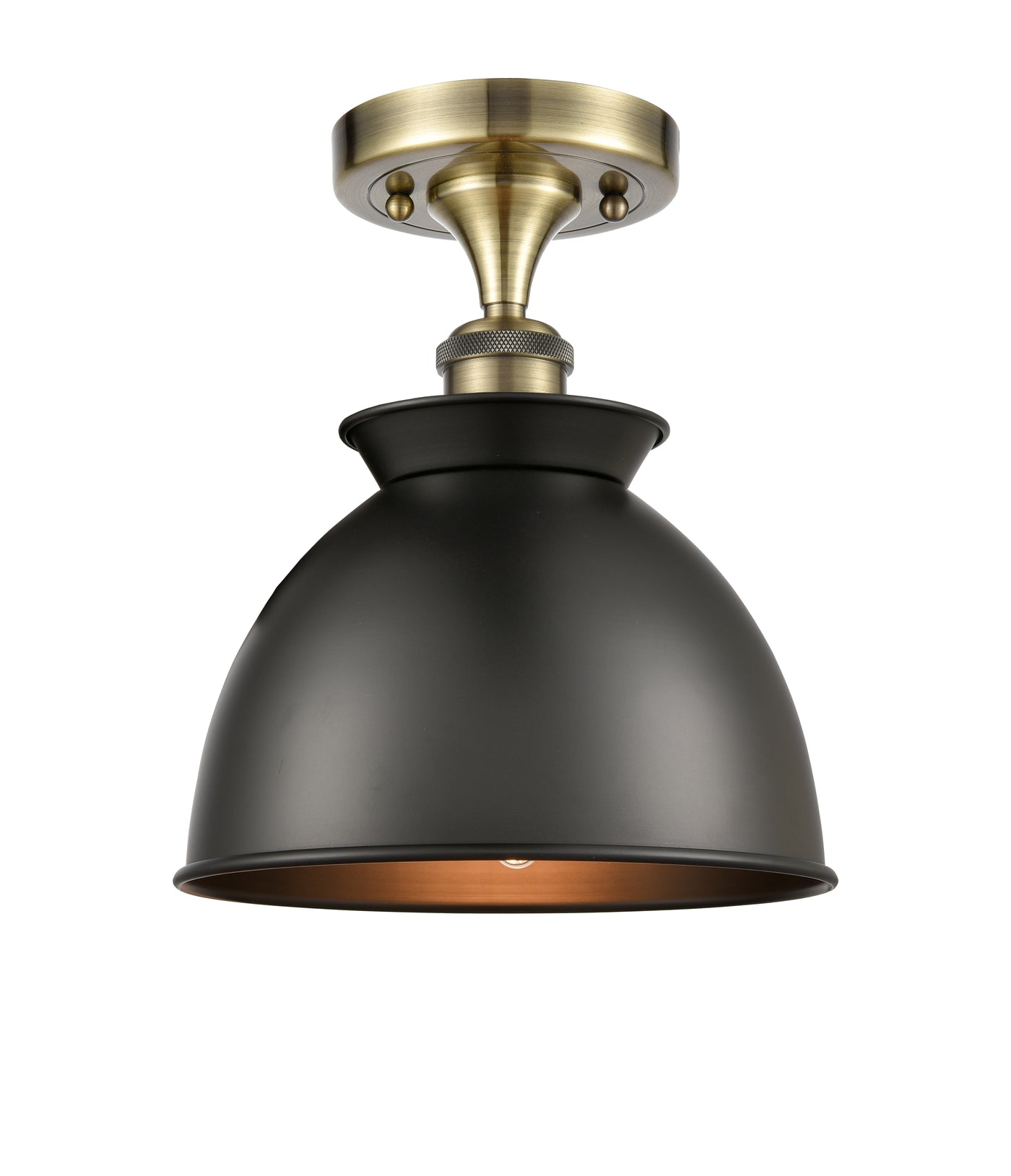 Ballston Semi-Flush Mount White Chrome