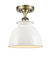 Ballston Semi-Flush Mount White Chrome