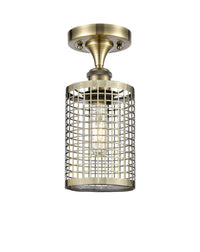 Ballston Semi-Flush Mount Polished Nickel