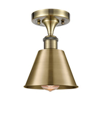 Ballston Semi-Flush Mount Cast Brass Chrome