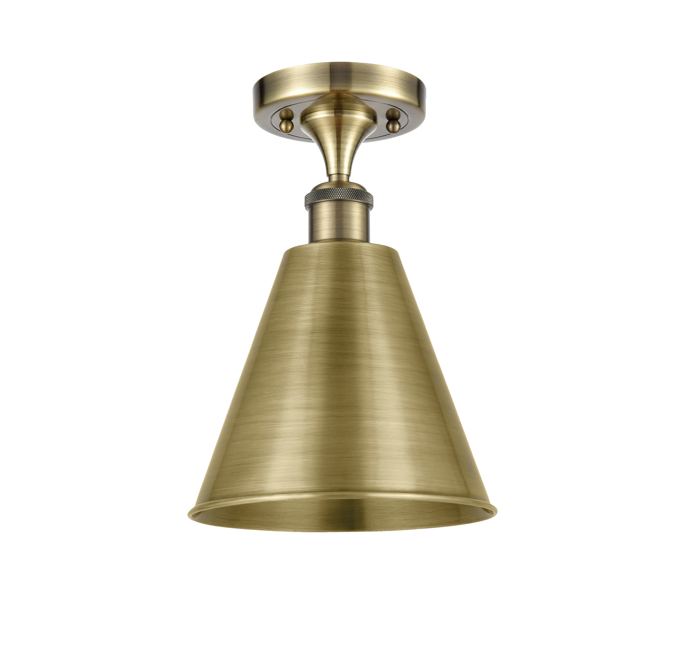 Ballston Semi-Flush Mount Cast Brass