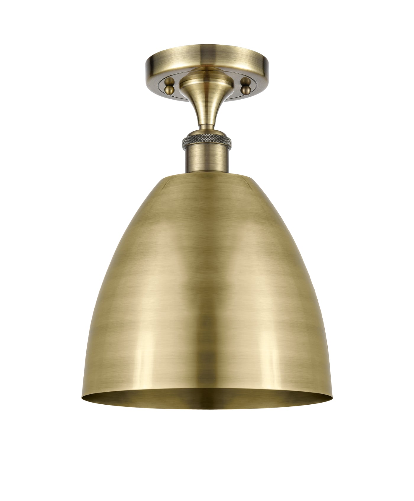 Ballston Semi-Flush Mount Cast Brass Chrome
