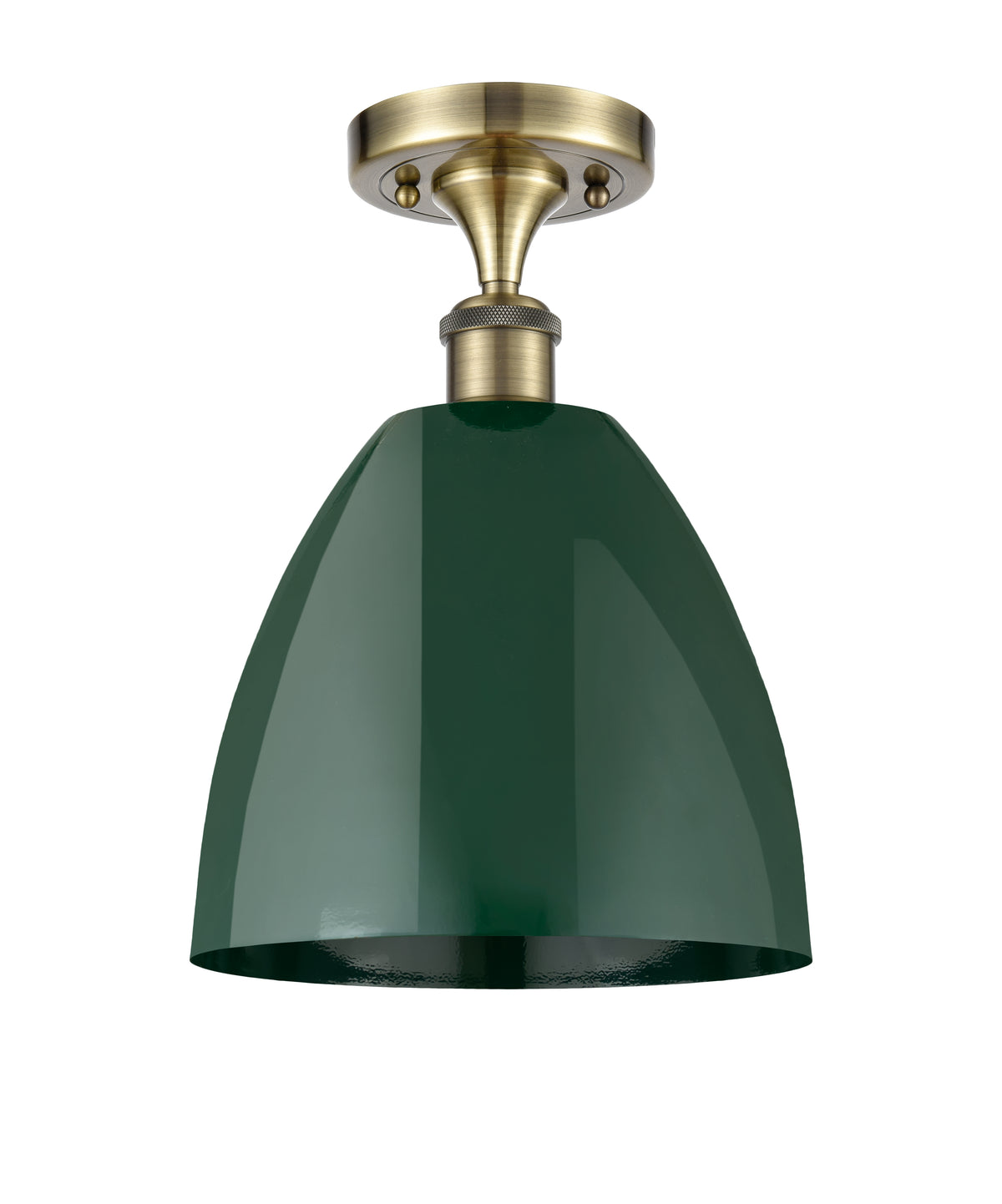 Plymouth 9-Inch 1-Light Semi-Flush Mount 12.375-Inch High
