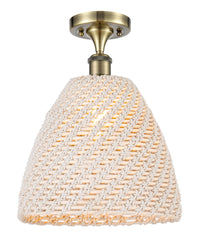 Ballston Semi-Flush Mount White Chrome
